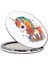 Unicorn Baskılı Ayna Yuvarlak Kişiye Özel Isim Baskılı Cep Aynası 7 cm (Kapaklı ve Büyüteçli) 3