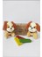 2 Adet Peluş Tasmalı Köpek Anahtarlık -14 cm -Turuncu- Oyuncak -Çanta Süsü - Doğum Günü Hediyesi 4