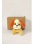 Peluş Tasmalı Köpek Anahtarlık -14 cm -Turuncu - Oyuncak - Çanta Süsü - Doğum Günü Hediyesi 4