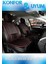 Opel Corsa C Uyumlu Lüks Deri Oto Koltuk Kılıfı Ön Arka Set Siyah Kırmızı Marjinal Series Fs 2