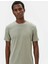 4SAM10065HK Koton Erkek T-Shirt Haki 2