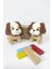 Dudu Kids 2 Adet Peluş Tasmalı Köpek Anahtarlık -14 cm -Kahve - Oyuncak - Çanta Süsü - Doğum Günü Hediyesi 3