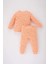 Kız Bebek Çiçekli Uzun Kollu Waffle Pijama Takımı B9240A524SP 5