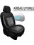 Airbag Uyumlu Lüks Tay Tüyü Oto Koltuk Kılıfı Tam Set, Füme 4