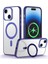 Apple iPhone 15 Uyumlu Kılıf Zebana First Class Standlı Kılıf (Kablosuz Şarj) Lacivert 1
