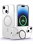 Apple iPhone 15 Uyumlu Kılıf Zebana First Class Standlı Kılıf (Kablosuz Şarj) Şeffaf 1