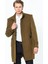 PLT8380 Dewberry Erkek Palto-Düz Camel 1
