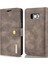 S8 G950 Için Söndürülebilir 2 Arada 1 Cüzdan Deri Deri Telefon Kapağı Fingerprint Önleyici Telefon Case-Grey (Yurt Dışından) 2