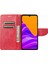 Samsung Galaxy Xcover Pro 2 Için 5g Baskı Kelebek Çiçek Pu Deri Stand Vaka Telefon Cüzdan Kapak-Kırmızı (Yurt Dışından) 1