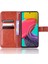 Samsung Galaxy M33 5g (Global Versiyon) Çılgın At Doku Cüzdan Flip Kapak Pu Deri Tpu Iç Kabuk Manyetik Kapanma Stand Fonksiyon Folio Kılıf Strap-Brown (Yurt Dışından) 1