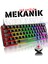 Red Switch Mekanik Mini 62 Tuşlu 19 Mod LED Işıklı Gaming Oyuncu Klavyesi Klavye T60 Red Switch 1