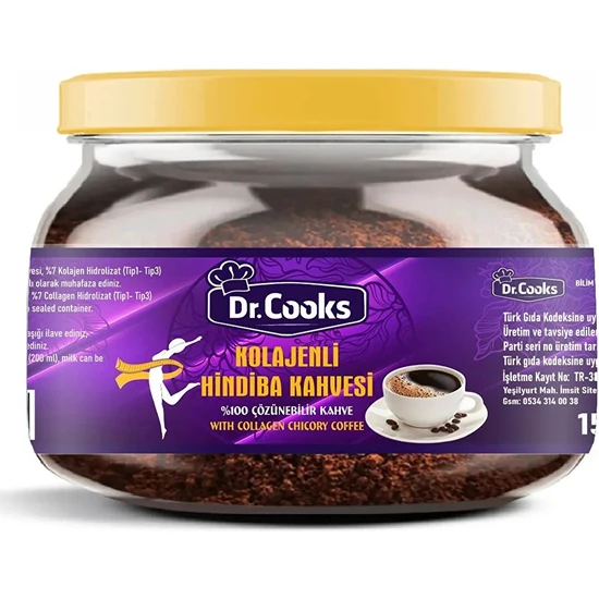 Dr. Cooks Kolajenli Detox Diyet Hindiba Kahvesi 150 gr