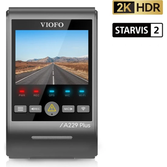 Viofo A229 Plus 2k Hdr Sony Starvis 2 Sensörlü Wi-Fi Gps'li Araç Kamerası