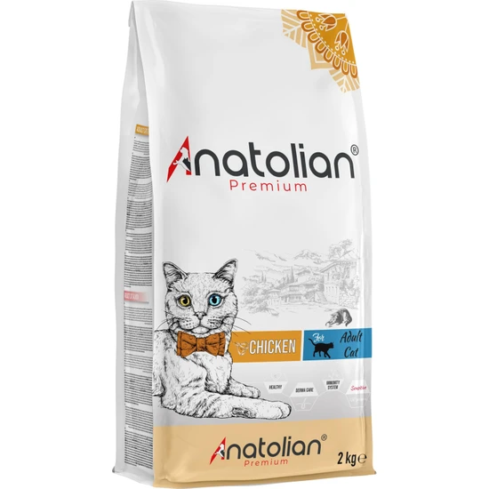 Anatolian Premium Adult Chicken Yetişkin Tavuklu Kedi Maması 2 kg