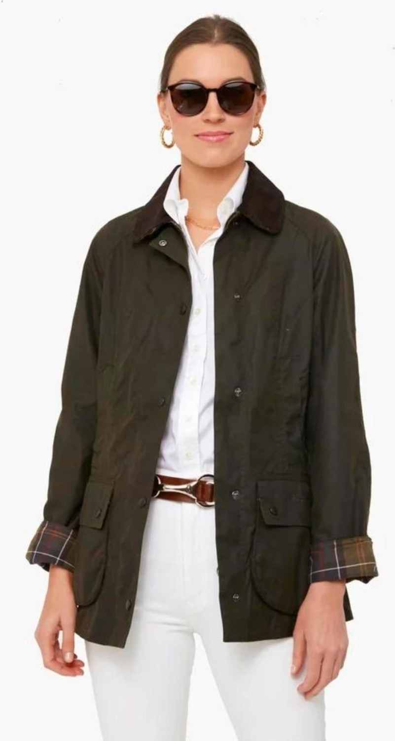 Barbour Classic Beadnell Yağlı Ceket OL71 Olive