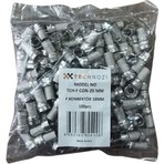 Technozi F Konnektör 18MM 100ADET Yüksek Performanslı Kolay Kurulum ile Sinyal Kaybını Azaltır