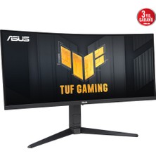 ASUS TUF GAMING VG34VQL3A 34 HDR VA KAVISLI FREESYNC 3440x1440 1MS 180HZ DP HDMI USB MM VESA 3YIL EYECARE YUKSEKLIK AYARI %125 Srgb Monitör