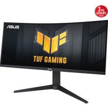 ASUS TUF GAMING VG34VQL3A 34 HDR VA KAVISLI FREESYNC 3440x1440 1MS 180HZ DP HDMI USB MM VESA 3YIL EYECARE YUKSEKLIK AYARI %125 Srgb Monitör