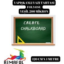 Rimafol  Yapışkanlı Yazı Tahtası Folyosu 120 Cmx1 Metre 200 Mikron Yeşil