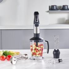 Homend Handmaid 1966h Inox, XLarge Hazneli, Çift Bıçaklı Blender Set