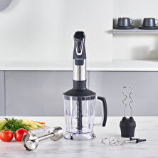 Homend Handmaid 1966h Inox, XLarge Hazneli, Çift Bıçaklı Blender Set