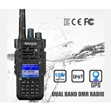 Retevis Hd1 IP67 Fpp Çift Bantlı Ikili Zaman Yuvası Dmr Amatör Radyo  Uzun Menzilli Amatör İki Yönlü Walkie Tallie (GPS DAHİLDİR)