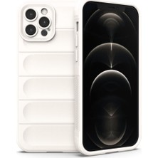 FitCase Apple iPhone 12 Pro Kılıf Optimum Lens Çerçeveli Silikon Kapak