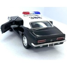 Hepsilazım Chevrolet Camaro Z-28 Metal Polis Arabası 5 Inç Çek-Bırak