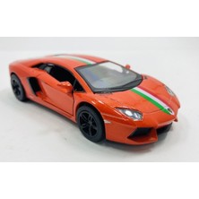 Hepsilazım Lamborghini Aventador LP700-4 Model Metal Araba 1-38 Ölçek Lisanslı Turuncu