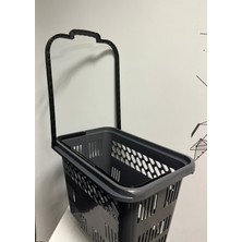 Antelope 54 Lt Tekerlekli Plastik Alışveriş Market Sepeti