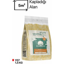 Ventrawall - Ipek Sıva | Canlı Sıva | Isı Ve Ses Yalıtımlı Sıva | Saf Pamuktan üretilmiş | Sarı | Y07-1,5kg | 5m2