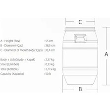 Pierloti Home & Furniture Barrel Sehpa