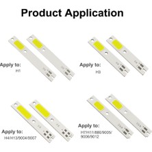 Xiyu Shop H1 Stili C6 Araba Far Ampulleri Için Ob LED H1 H4 H7 Hb3 Hb H Otomatik Far Işık Kaynağı C6 Cob K (Yurt Dışından)