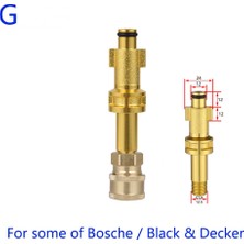 Xiyu Shop Beyaz Stil Hızlı Bağlantı "püskürtme Tabancası Değnek Lance Bayonet Adaptörü Araba Temizliği Için, Nilfisk Karcher Parkside Michelin Basınçlı Yıkama Makinesi Için (Yurt Dışından)