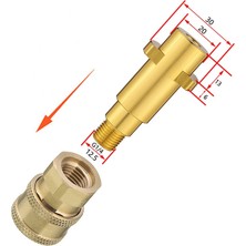 Xiyu Shop Beyaz Stil Hızlı Bağlantı "püskürtme Tabancası Değnek Lance Bayonet Adaptörü Araba Temizliği Için, Nilfisk Karcher Parkside Michelin Basınçlı Yıkama Makinesi Için (Yurt Dışından)