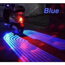 Xiyu Shop Mavi Motosiklet Melek Kanatları LED Projeksiyon Lambası Gövde Kapı Gölgesi Lazer Karşılama Işıkları Oto Arka Lambaları Oto Dekoratif Işık (Yurt Dışından)