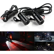 Xiyu Shop Mavi Motosiklet Melek Kanatları LED Projeksiyon Lambası Gövde Kapı Gölgesi Lazer Karşılama Işıkları Oto Arka Lambaları Oto Dekoratif Işık (Yurt Dışından)