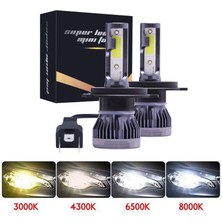 Xiyu Shop H9 Stili 2yan 12000K 2 Adet LED Mini Araba Far Lm H1 H3 H7 H8 H9 H Hb Hb H4 Hilk 6000K 8000K Otomatik Kafa Lambası Ampul (Yurt Dışından)