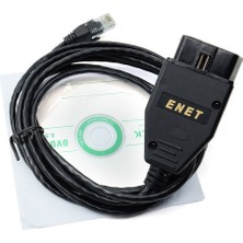 Xiyu Shop Siyah E-Net Stili Bwm E-Net Için Veri Kablosu I-C-O-M Kodlama Ethernet'ten Obd Arayüzüne Araç Teşhis Kablosu B-M-W F-S-Eries E-Net Veri Aracı Için (Yurt Dışından)