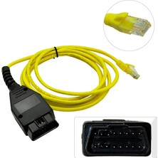 Xiyu Shop Siyah E-Net Stili Bwm E-Net Için Veri Kablosu I-C-O-M Kodlama Ethernet'ten Obd Arayüzüne Araç Teşhis Kablosu B-M-W F-S-Eries E-Net Veri Aracı Için (Yurt Dışından)