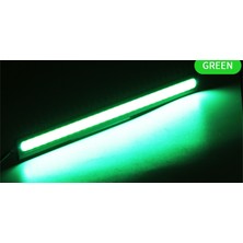 Xiyu Shop 6000-8000K Tarzı Yeşil 2x 17CM Cob Drl LED Gündüz Çalışan Işık LED Şerit Işık Dış Atmosfer Lambası Araba Sis Ampul Su Geçirmez Beyaz Kırmızı Sarı 12V (Yurt Dışından)