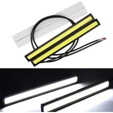 Xiyu Shop 6000-8000K Tarzı Yeşil 2x 17CM Cob Drl LED Gündüz Çalışan Işık LED Şerit Işık Dış Atmosfer Lambası Araba Sis Ampul Su Geçirmez Beyaz Kırmızı Sarı 12V (Yurt Dışından)