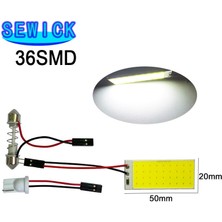 Xiyu Shop 24 LED Beyaz Promosyon Beyaz T10 W5W Cob 24SMD 36SMD 48SMD Araba LED Oto Iç Okuma Lambası Ampul Işık Kubbesi Festoon Araç Paneli Lam (Yurt Dışından)