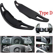 Xiyu Shop D Tipi Siyah Stil Mercedes Benz Amg ALA45 Gle Gla Cls Gls W205 W213 Eqc Araba Direksiyon Paddle Shift Uzatma Shifter Dsg Çıkartmalar (Yurt Dışından)