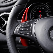 Xiyu Shop D Tipi Siyah Stil Mercedes Benz Amg ALA45 Gle Gla Cls Gls W205 W213 Eqc Araba Direksiyon Paddle Shift Uzatma Shifter Dsg Çıkartmalar (Yurt Dışından)