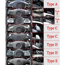 Xiyu Shop D Tipi Siyah Stil Mercedes Benz Amg ALA45 Gle Gla Cls Gls W205 W213 Eqc Araba Direksiyon Paddle Shift Uzatma Shifter Dsg Çıkartmalar (Yurt Dışından)