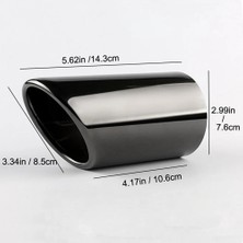 Xiyu Shop Gümüş-7.6cm Tarzı Et Krom Kaplama Paslanmaz Çelik Araba Egzoz Susturucu Tes Audi A1 A3 A4 Tt Volkswagen Passat Için Kapakları (Yurt Dışından)