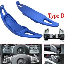 Xiyu Shop D Tipi Mavi Stil Mercedes Benz Amg ALA45 Gle Gla Cls Gls W205 W213 Eqc Araba Direksiyon Paddle Shift Uzatma Shifter Dsg Çıkartmalar (Yurt Dışından)