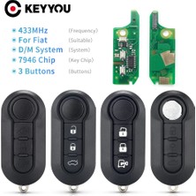 Xiyu Shop Model 4 Delphi Bsı Stili Fiat Için Keyyou Uzaktan Araba Anahtarı Fiat L Punto Florino Doblo Qubo Punto Evo Grande Punto 433MHZ Marelli Delphi Bsı Sistemi 3b (Yurt Dışından)