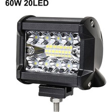 Xiyu Shop 1 Adet 60W LED Çubuk Stili Nlpearl Spot Sel LED Işık Barwork Işık 60W 180W 300W 360W 420W Araba Kamyon Için LED Işık Çubuğu Lada Nıva 4x4 Atv LED Lightbar (Yurt Dışından)